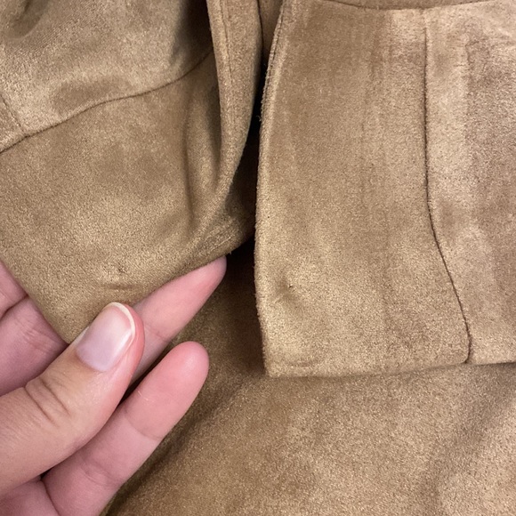 Faux suede lined pencilskirt-size 8- fits 6 - Picture 7 of 10